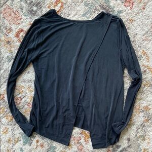 Athleta Long Sleeve Blouse with Unique Back Detail